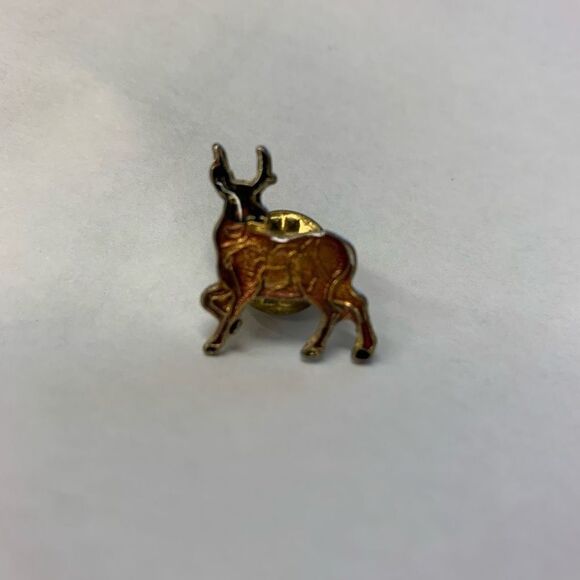 Vintage Deer Enamel Lapel Pin - Picture 1 of 4